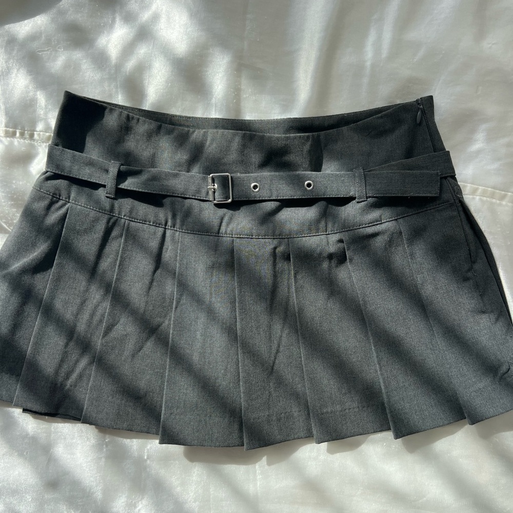 Pleated Mini Skirt
